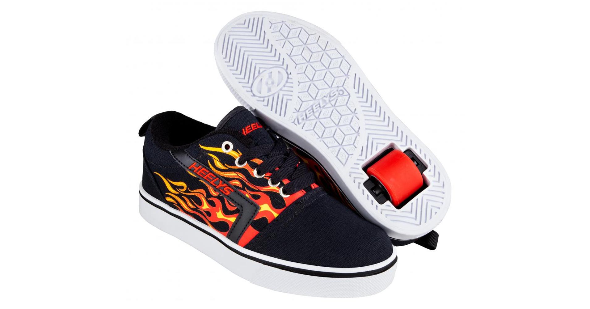 Heelys GR8 Pro Flames black/red flames Gurulós cipők