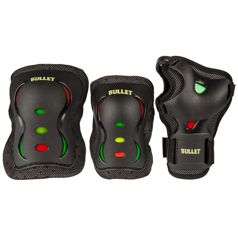 Bullet Triple Padset black/red/yellow/green