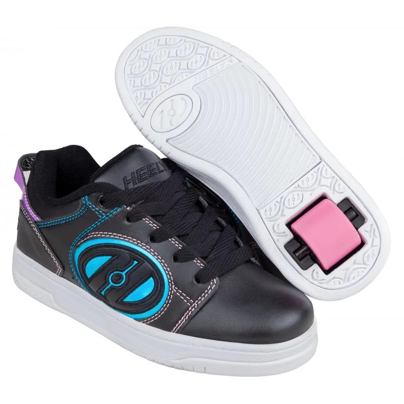 Heelys Voyager black/pink/rainbow foil