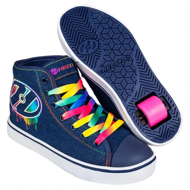 Heelys Veloz denim/rainbow/drip