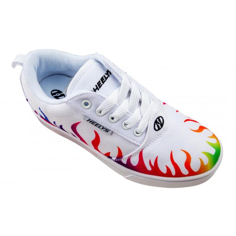 rainbow fire heelys