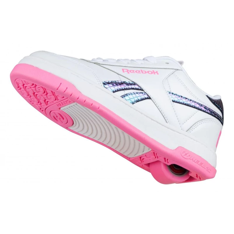 Heelys X Reebok CL Court Low white/neon blue/yellow/pink
