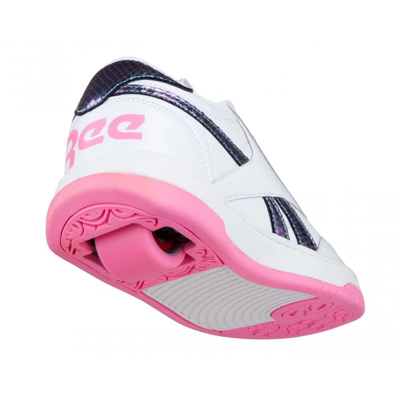 Heelys X Reebok CL Court Low white/neon blue/yellow/pink